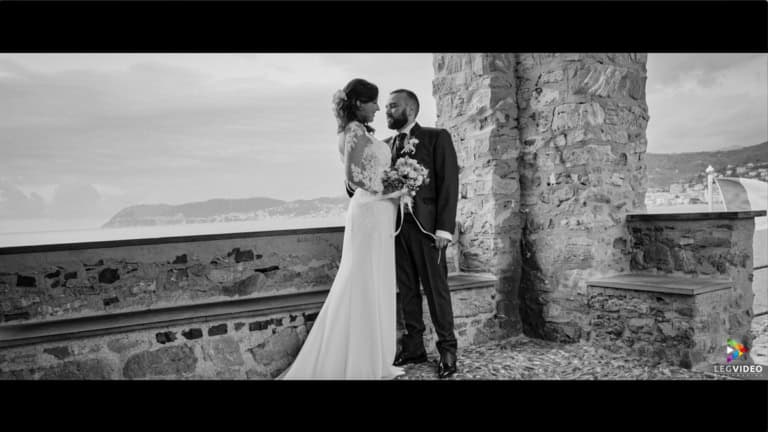 Legvideo Video Matrimonio Hind & Raimondo Sposi vista Golfo di Alassio